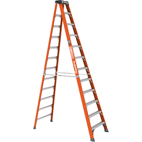 Step Ladder, 12', Fibreglass, 375 lbs. Capacity, Type 1AA Distribution Jean Lapalme