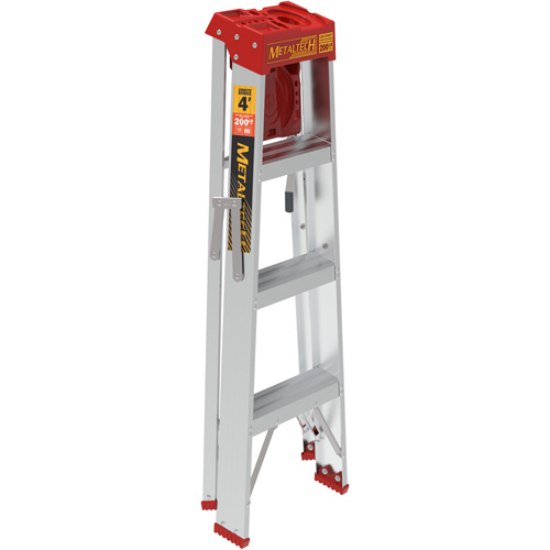 Step Ladder with Paint Tray, 4', Aluminum, 200 lbs. Capacity, Type 3 Distribution Jean Lapalme