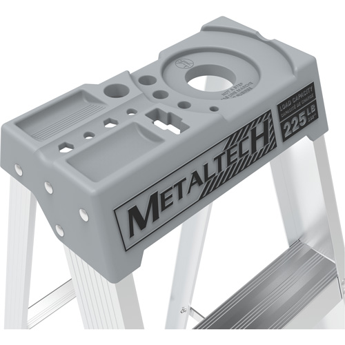 Step Ladder with Paint Tray, 10', Aluminum, 225 lbs. Capacity, Type 2 Distribution Jean Lapalme