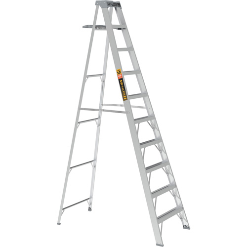 Step Ladder with Paint Tray, 10', Aluminum, 225 lbs. Capacity, Type 2 Distribution Jean Lapalme