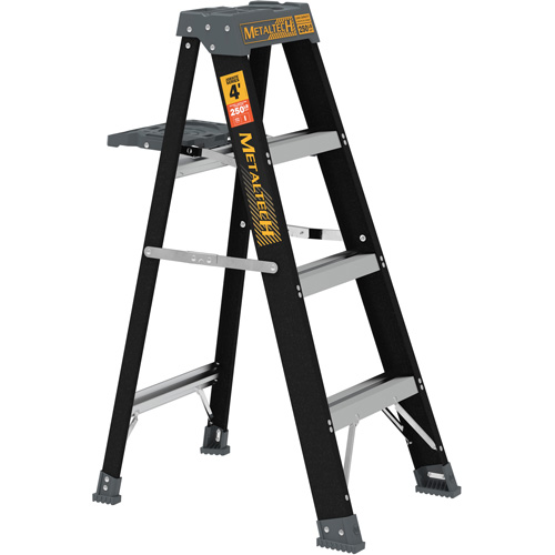 Step Ladder with Paint Tray, 4', Fibreglass, 250 lbs. Capacity, Type 1 Distribution Jean Lapalme