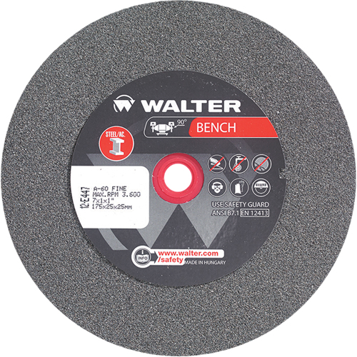 Bench Grinding Wheels, 7" x 1", 1" Arbor, 1 Distribution Jean Lapalme