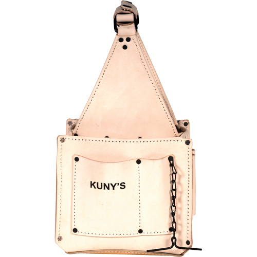 Porte-outils pour &eacute;lectricien et travaux d'entretien, Cuir, 17 pochettes, Beige Distribution Jean Lapalme