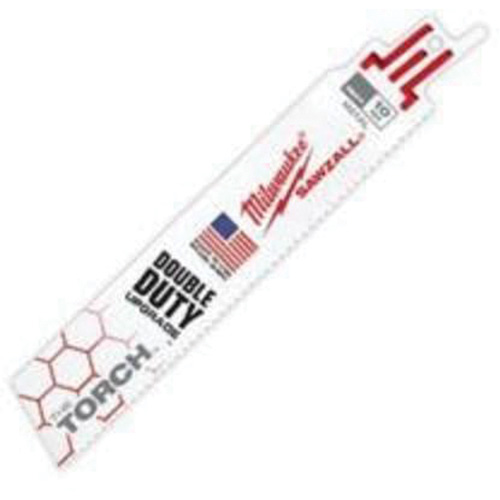 Lame The Torch Sawzall, Bim&eacute;tal, 10 Dents par pouce, 6" lo x 1" la Distribution Jean Lapalme