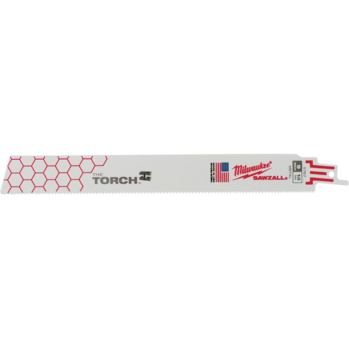 Lames The Torch Sawzall, Bim&eacute;tal, 14 Dents par pouce, 9" lo x 1" la Distribution Jean Lapalme