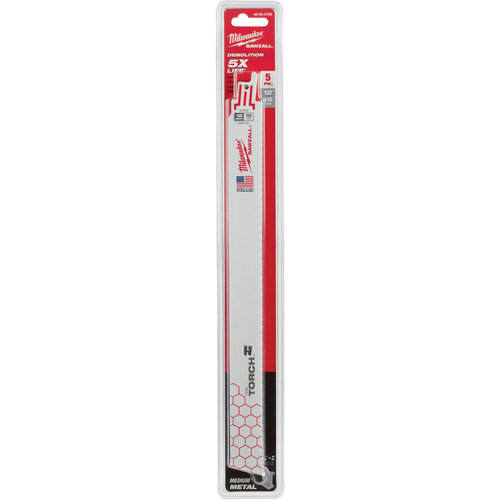 The Torch Sawzall&reg; Blades, Bi-Metal, 18 TPI, 12" L x 1" W Distribution Jean Lapalme