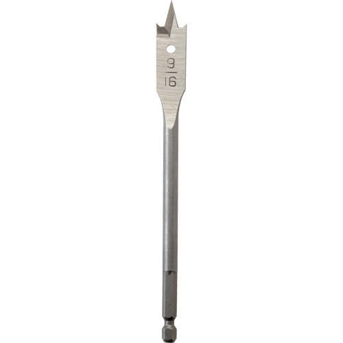 M&egrave;che plate, Diam&egrave;tre de 9/16", Tige 1/4" hex, Longeur de 6" Distribution Jean Lapalme
