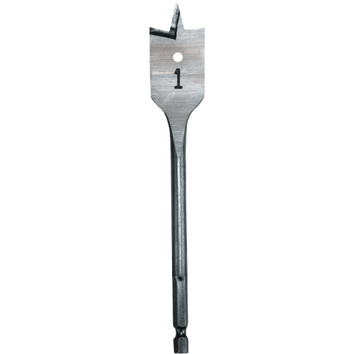 M&egrave;che plate, Diam&egrave;tre de 1", Tige 1/4" hex, Longeur de 6" Distribution Jean Lapalme