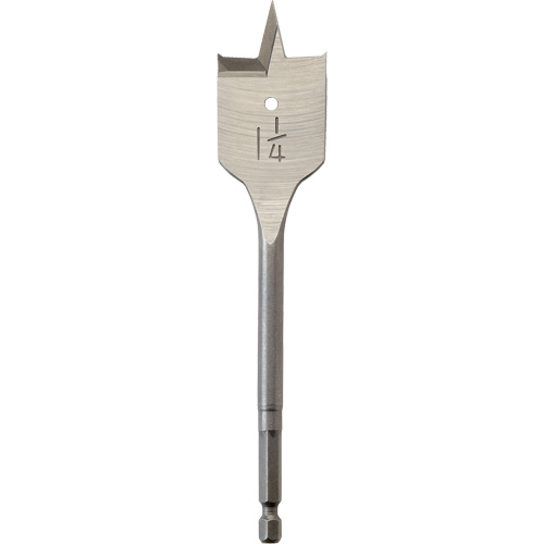 M&egrave;che plate, Diam&egrave;tre de 1-1/4", Tige 1/4" hex, Longeur de 6" Distribution Jean Lapalme