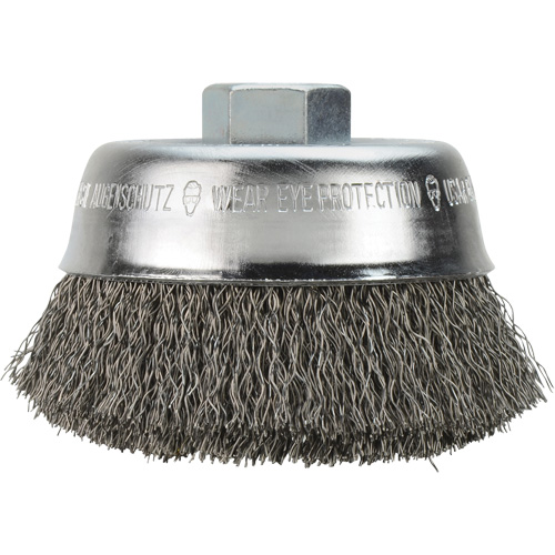 Brosse-boisseau &agrave; fils cr&ecirc;p&eacute;s en acier au carbone Distribution Jean Lapalme