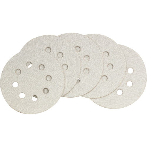 Papier abrasif pour ponceuse orbitale al&eacute;atoire – paquet de 5, dia 5", Grain 60 Distribution Jean Lapalme