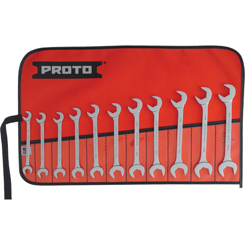11-Piece Angled Open-End Wrench Set, Polished Distribution Jean Lapalme