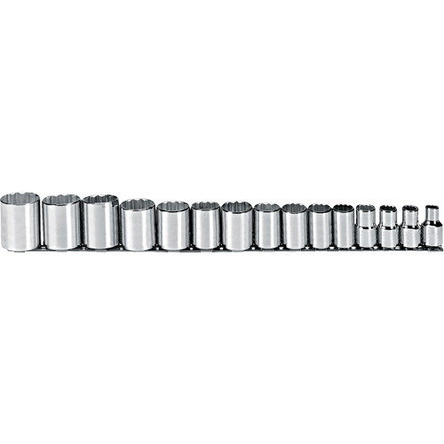 Jeu de douilles, 15 Mcx, Prise de 1/2" Distribution Jean Lapalme