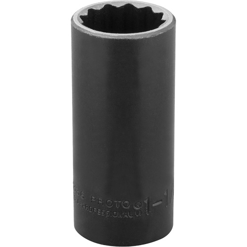 Socket, Impact, 1-1/8", 1/2" Drive, 12 Points, Deep Distribution Jean Lapalme