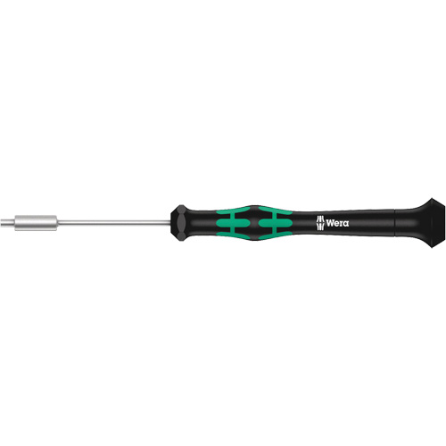 Micro-tournevis pour embouts, 2,0 mm prise, 6-3/16" lo, Non magn&eacute;tique Distribution Jean Lapalme