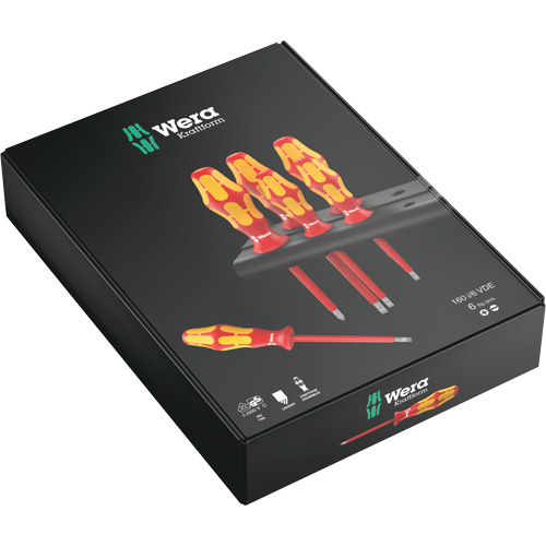 Jeu de tournevis isol&eacute;s, 1000 V, 6 M Distribution Jean Lapalme
