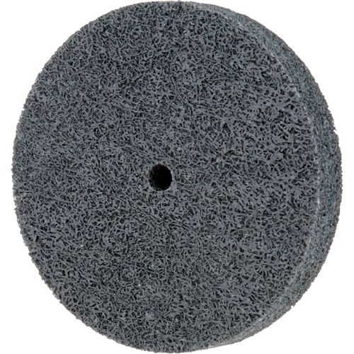 Meule homog&egrave;ne &agrave; faible densit&eacute; de s&eacute;rie 500 Standard Abrasives, 3" x 1/2", Arbre de 1/4", Grain de Fin, Carbure de silicium Distribution Jean Lapalme