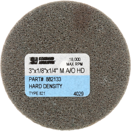 Standard Abrasives Unitized Wheel, 3" x 1/4", 1/4" Arbor, Fine Grit, Aluminum Oxide Distribution Jean Lapalme