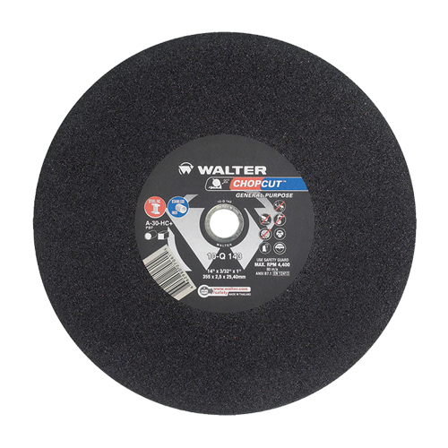 Chopcut Cut-Off Wheel, 14" x 3/32", 1" Arbor, Type 1, Aluminum Oxide, 4400 RPM Distribution Jean Lapalme