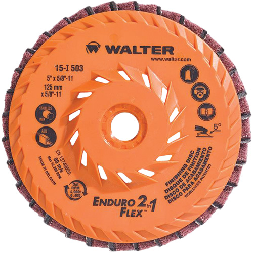 Enduro-Flex 2-in-1 Flap Disc, 5" x 5/8"-11, 80 Grit, Ceramic Distribution Jean Lapalme