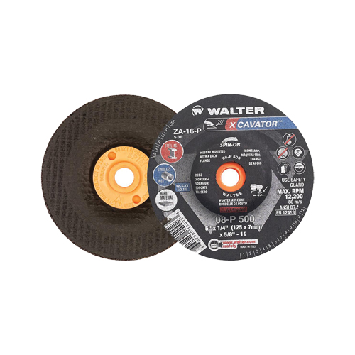 XCAVATOR Grinding Wheel, 5" x 1/4", 5/8"-11 Arbor, Zirconium, Type 27/27S Distribution Jean Lapalme