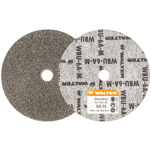Disque de finition Blendex U, 3" dia., Grain 6AM, Carbure de silicium Distribution Jean Lapalme
