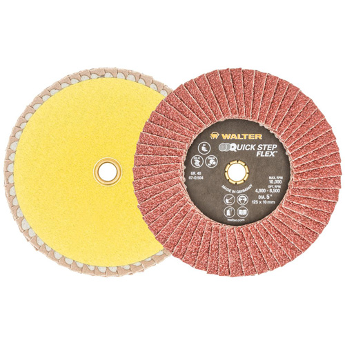 QUICK-STEP FLEX, 5" x Type 29, 40 Grit, Aluminum Oxide Distribution Jean Lapalme