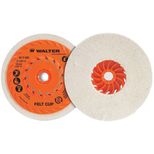 Cup Polishing Disc, 5" Dia. Distribution Jean Lapalme