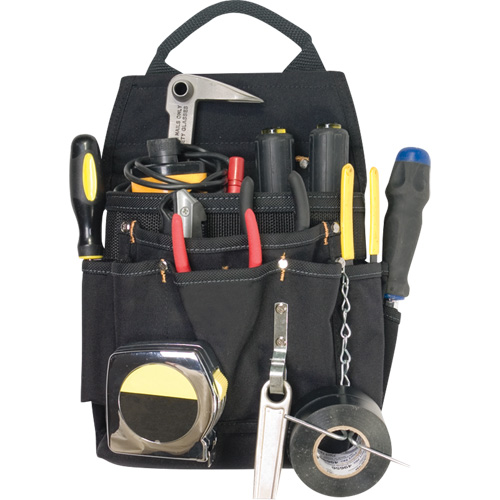 Porte-outils professionnels pour &eacute;lectricien, Porte-outil multiple, Polyester, 11 Poches Distribution Jean Lapalme