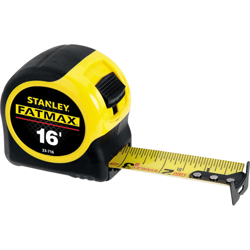 FatMax&reg; Measuring Tape, 1-1/4" x 16', 16ths of an Inch Graduations Distribution Jean Lapalme