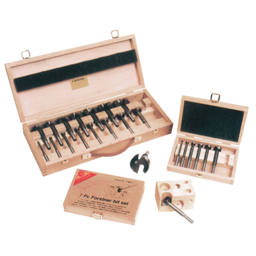 Super Forstner Bit Kits in a Wooden Box, 7 Pieces, Steel Distribution Jean Lapalme