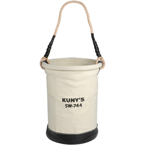 Heavy-Duty Buckets, 11" L x 11" W x 16" H, Canvas, Beige Distribution Jean Lapalme