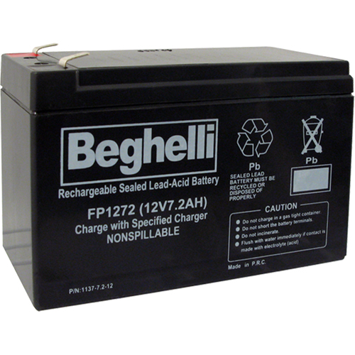 Sealed Lead Acid Batteries, 12 V, 7.2 Ah Distribution Jean Lapalme