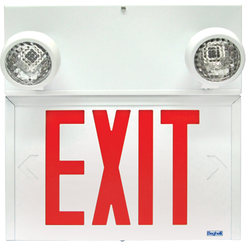 Stella Combination Signs - Exit, LED, Hardwired, 12-1/8" L x 12-1/2" W, English Distribution Jean Lapalme