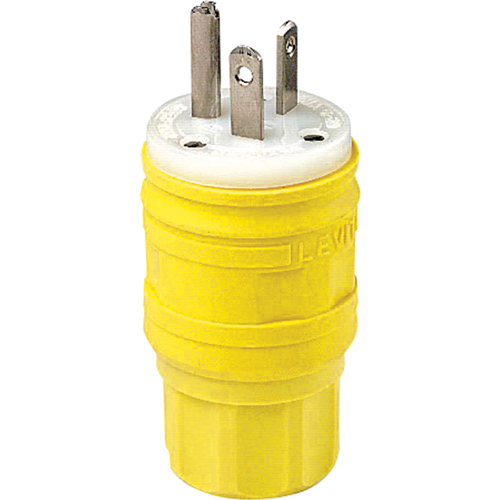 Wetguard Watertight Straight Blade Plug, Plastic, 20 A, 250 V Distribution Jean Lapalme