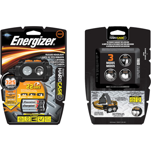 Hardcase Rugged Headlamp, LED, 325 Lumens, 6.5 Hrs. Run Time, AA Batteries Distribution Jean Lapalme