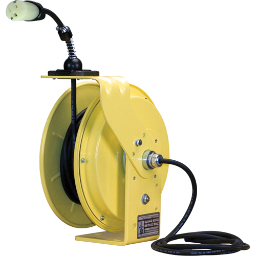 LE9000 Series Heavy-Duty Cord Reels, 50', SJOW, 12/3 Gauge, 20 A Distribution Jean Lapalme