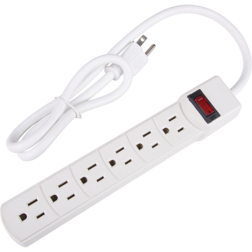 Surge Suppressor, 6 Outlets, 200 J, 1875 W, 3' Cord Distribution Jean Lapalme