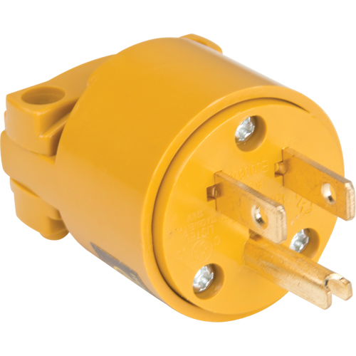 PVC Grounding Plug, Plastic, 15 A, 125 V Distribution Jean Lapalme