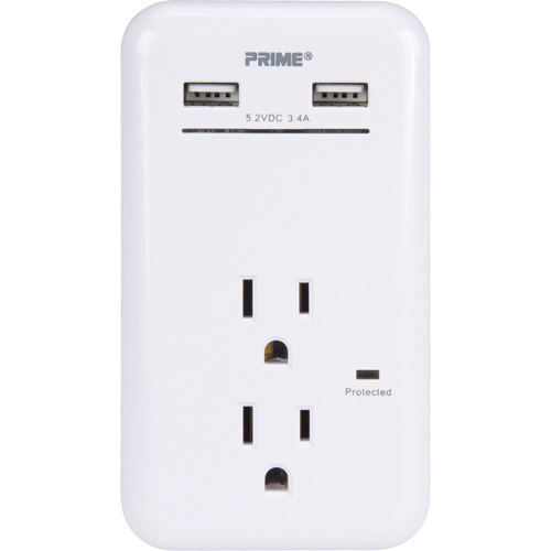 Chargeur USB Prime avec protection contre la surtension Distribution Jean Lapalme