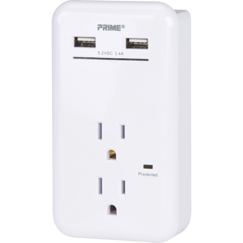 Chargeur USB Prime avec protection contre la surtension Distribution Jean Lapalme