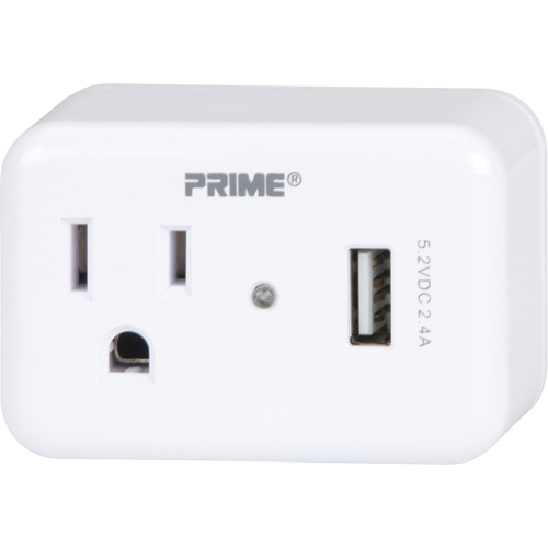 Prime&reg; USB Charger with Surge Protector Distribution Jean Lapalme