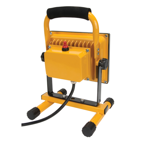 Portable Work Light, LED, 20 W, 2500 Lumens, Aluminum Housing Distribution Jean Lapalme