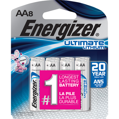 Batteries au lithium Ultimate, AA, 1,5 V Distribution Jean Lapalme