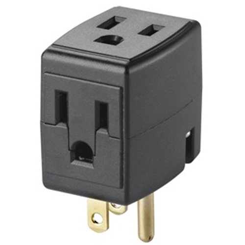 Cube triple mis &agrave; la terre, 3 Prise(s), Aucune, 15 A, 1875 W, 125 V Distribution Jean Lapalme