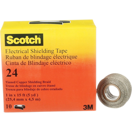 Ruban isolant de blindage Scotch, 25,4 mm (1") x 4,6 m (15'), Noir, 16 mils Distribution Jean Lapalme