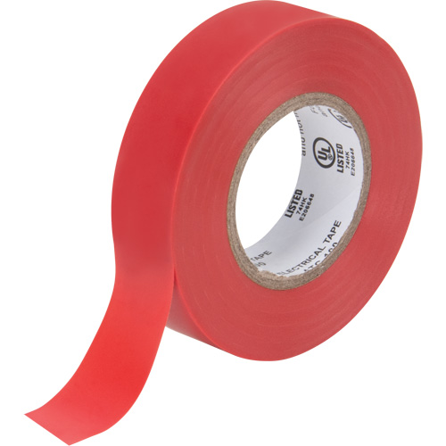 Ruban isolant, 19 mm (3/4") x 18 m (60'), Rouge, 7 mils Distribution Jean Lapalme