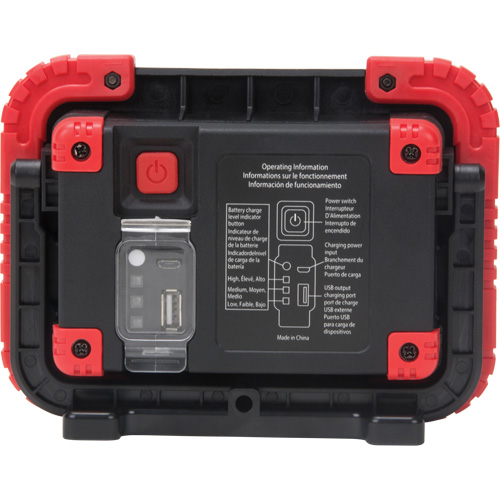 Portable Work Light, LED, 10 W, 1000 Lumens, Plastic Housing Distribution Jean Lapalme
