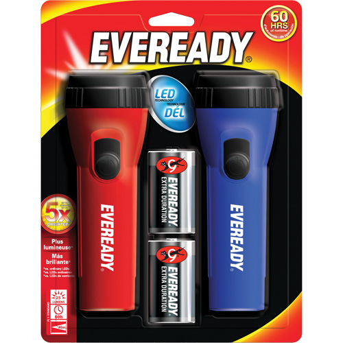 Trousse de lampe de poche &agrave; usage g&eacute;n&eacute;ral Eveready, DEL, 25 lumens, Piles D Distribution Jean Lapalme