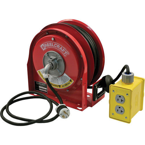 3000 Compact Premium Duty Cord Reel, 30', SJTO, 12 Gauge, 20 A Distribution Jean Lapalme
